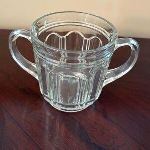Colonial Clear Glass Open Sugar Dish